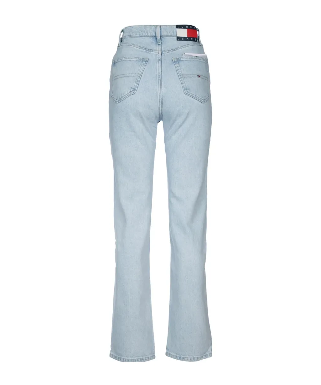 Tommy Jeans Julie Logo Patch Straight Leg Jeans