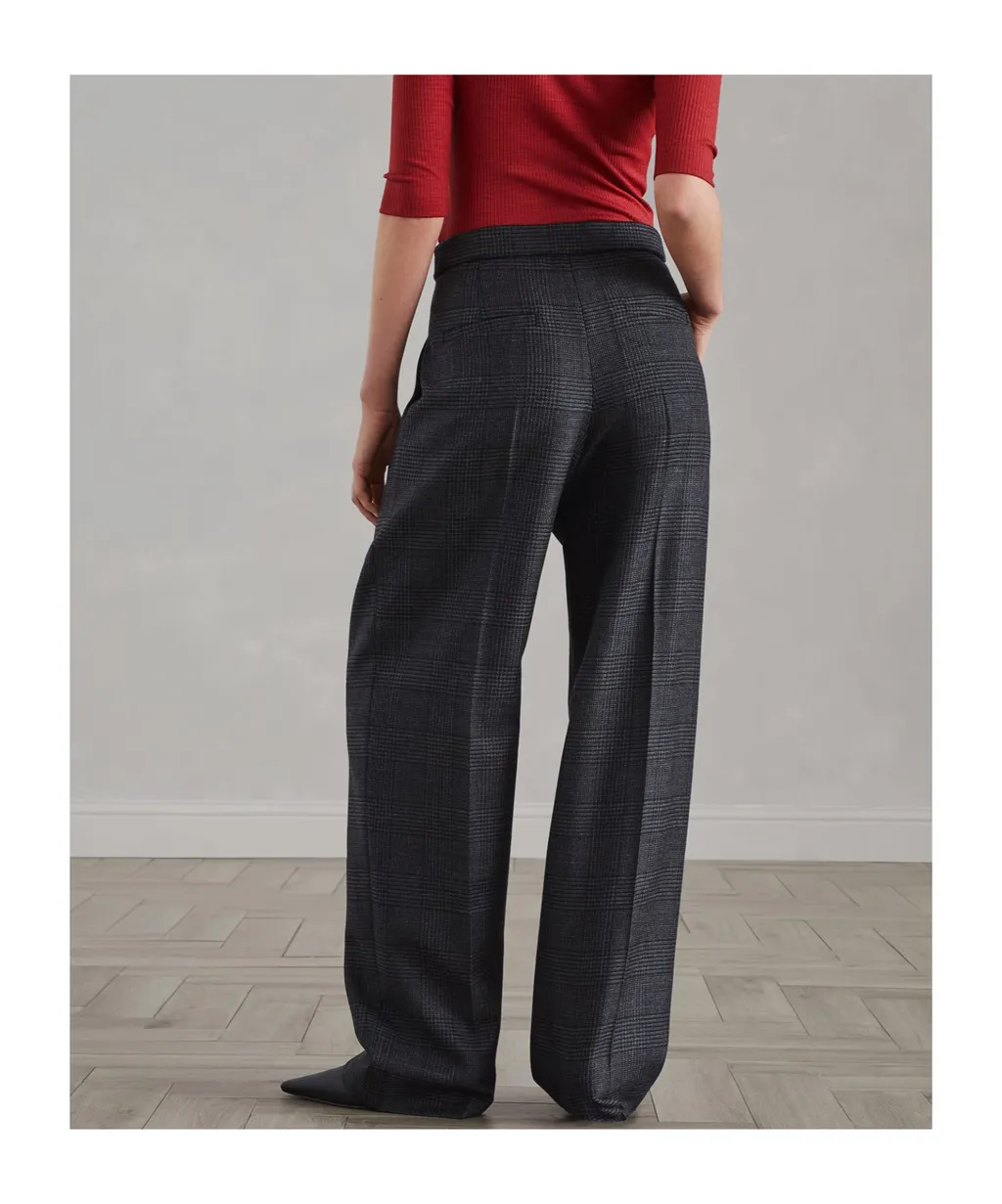 Plaid Tailored Trousers