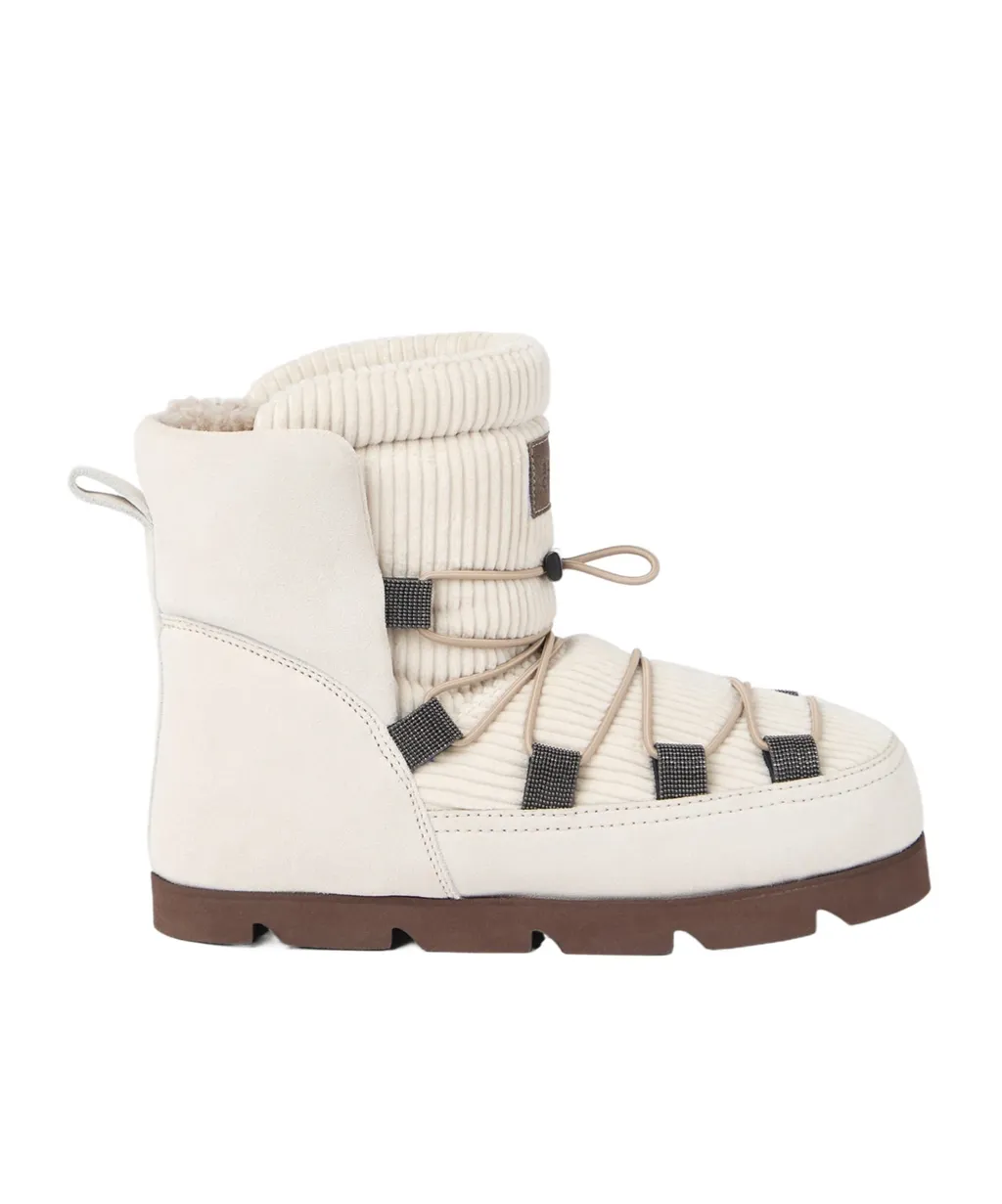 Monili-Detail Snow Boots