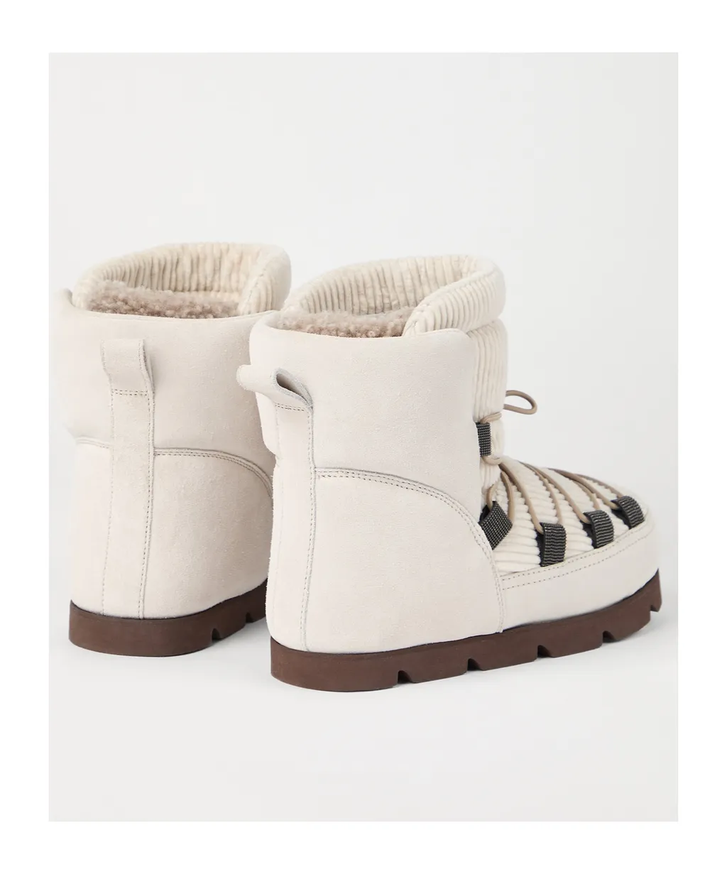 Monili-Detail Snow Boots