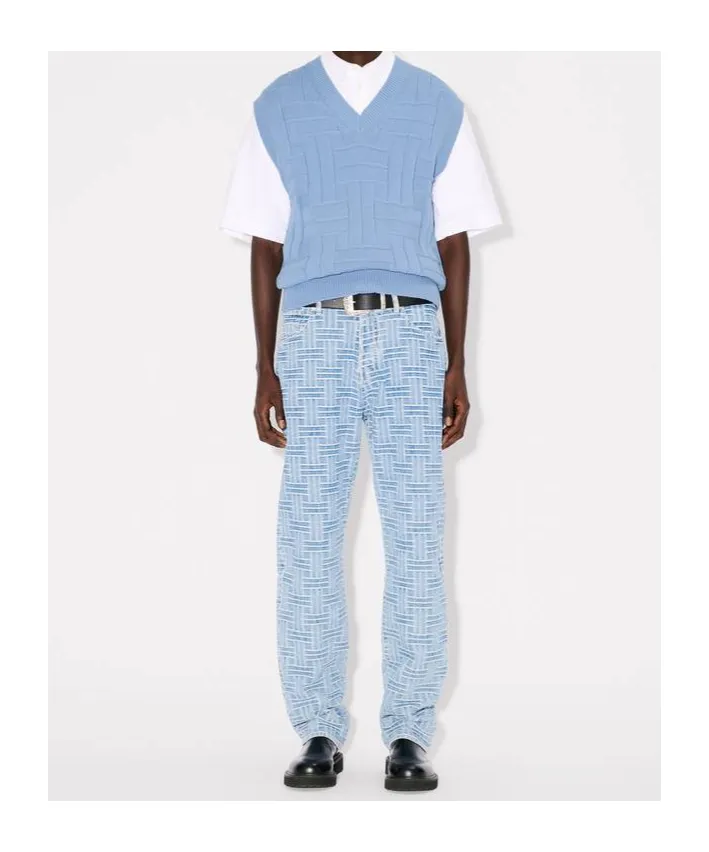 Kenzo Weave Embroidered Sleeveless Jumper