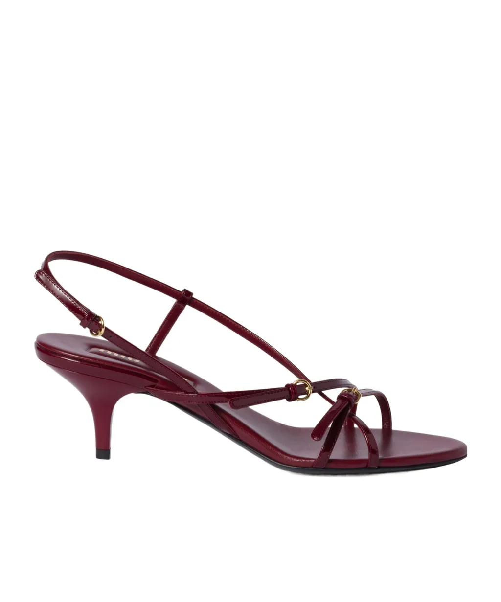 Miu Miu Heeled Slingback Sandals