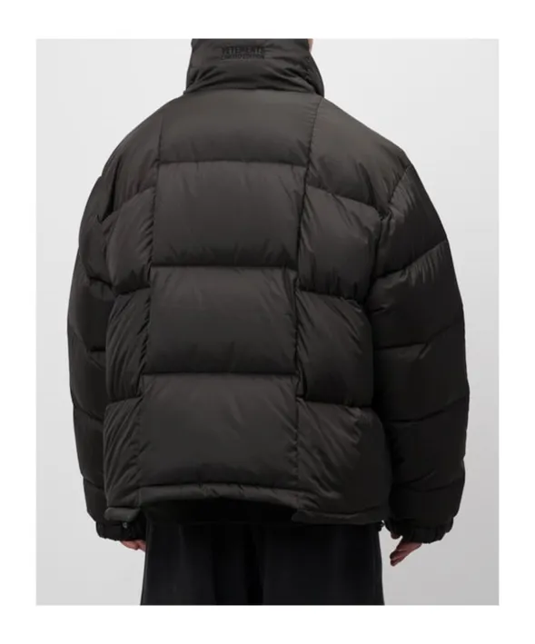 Vetements Logo Embroidered Zip-Up Padded Jacket