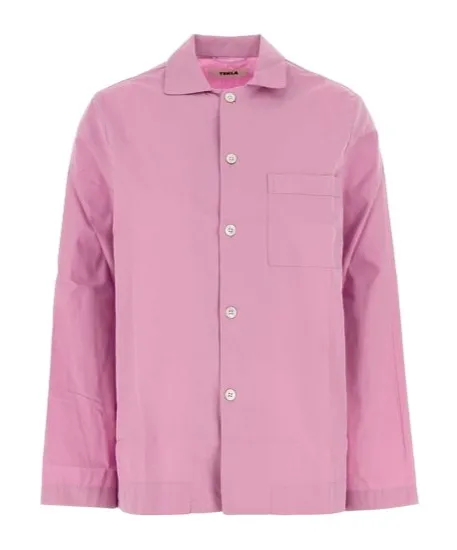 Tekla Classic Button-Up Lingerie Shirt