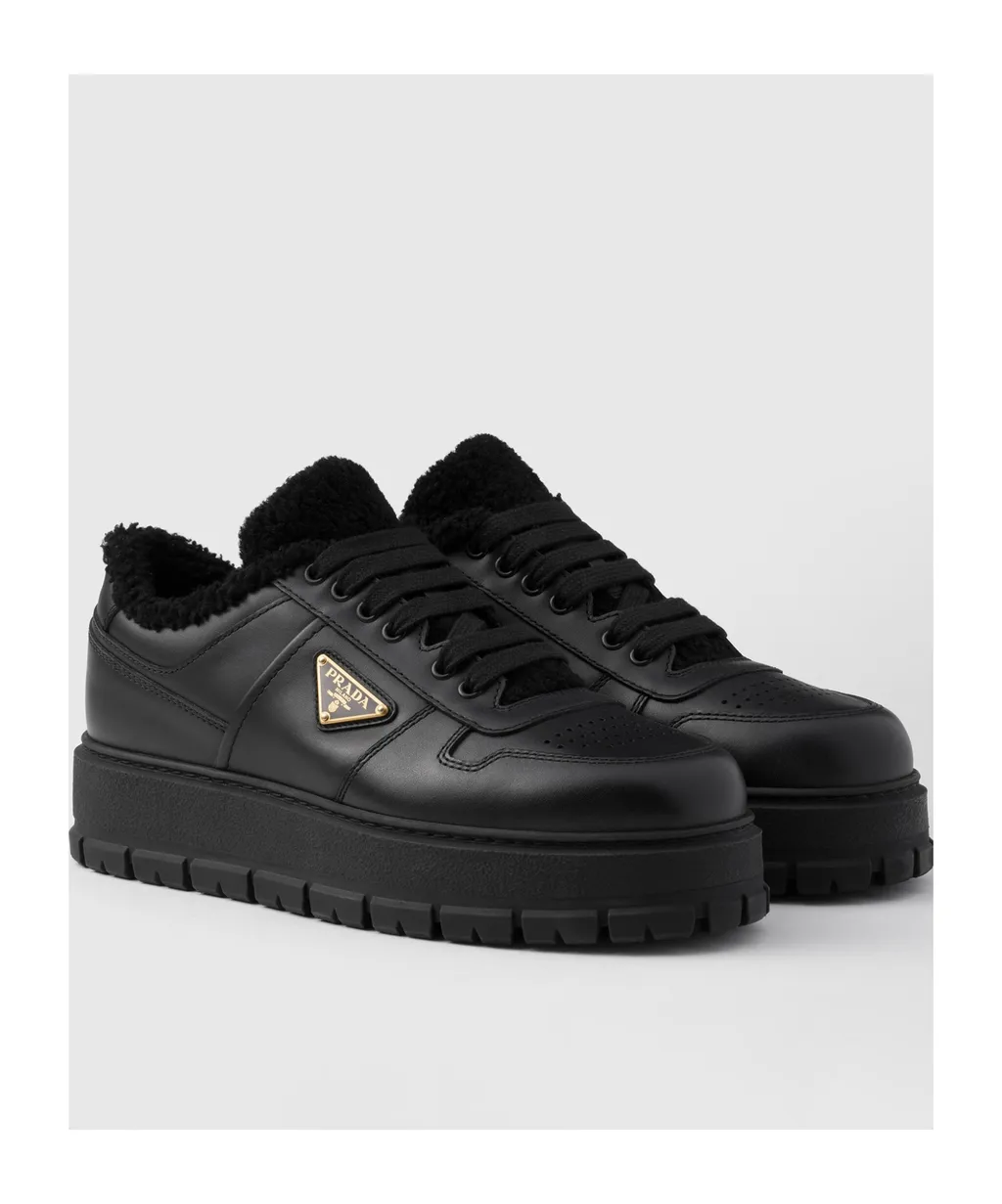 Leather Laced Sneakers
