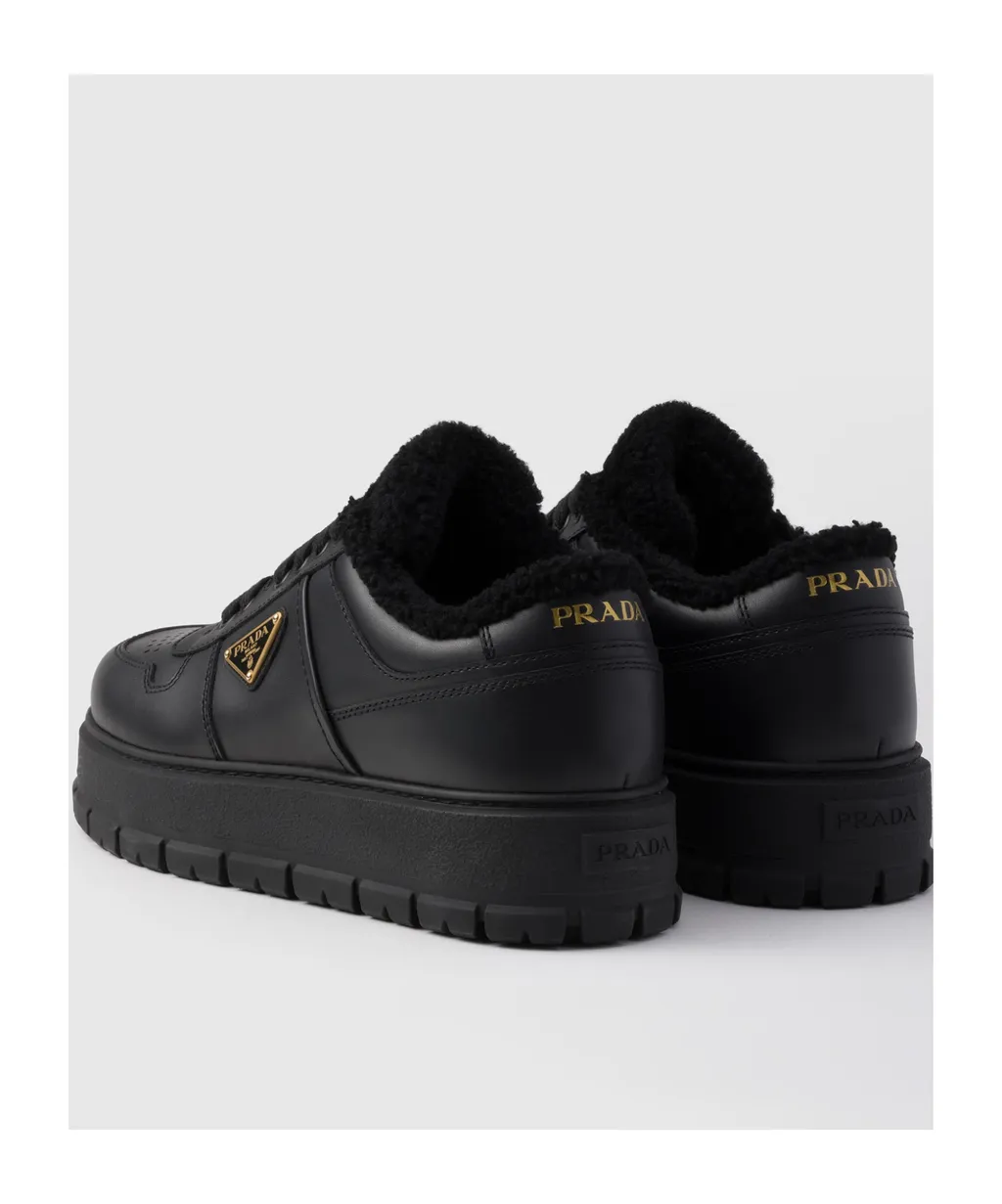 Leather Laced Sneakers