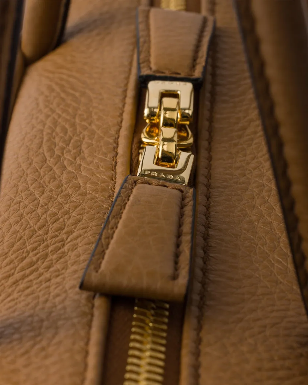 Prada Triangle-Logo Zipped Shoulder Bag