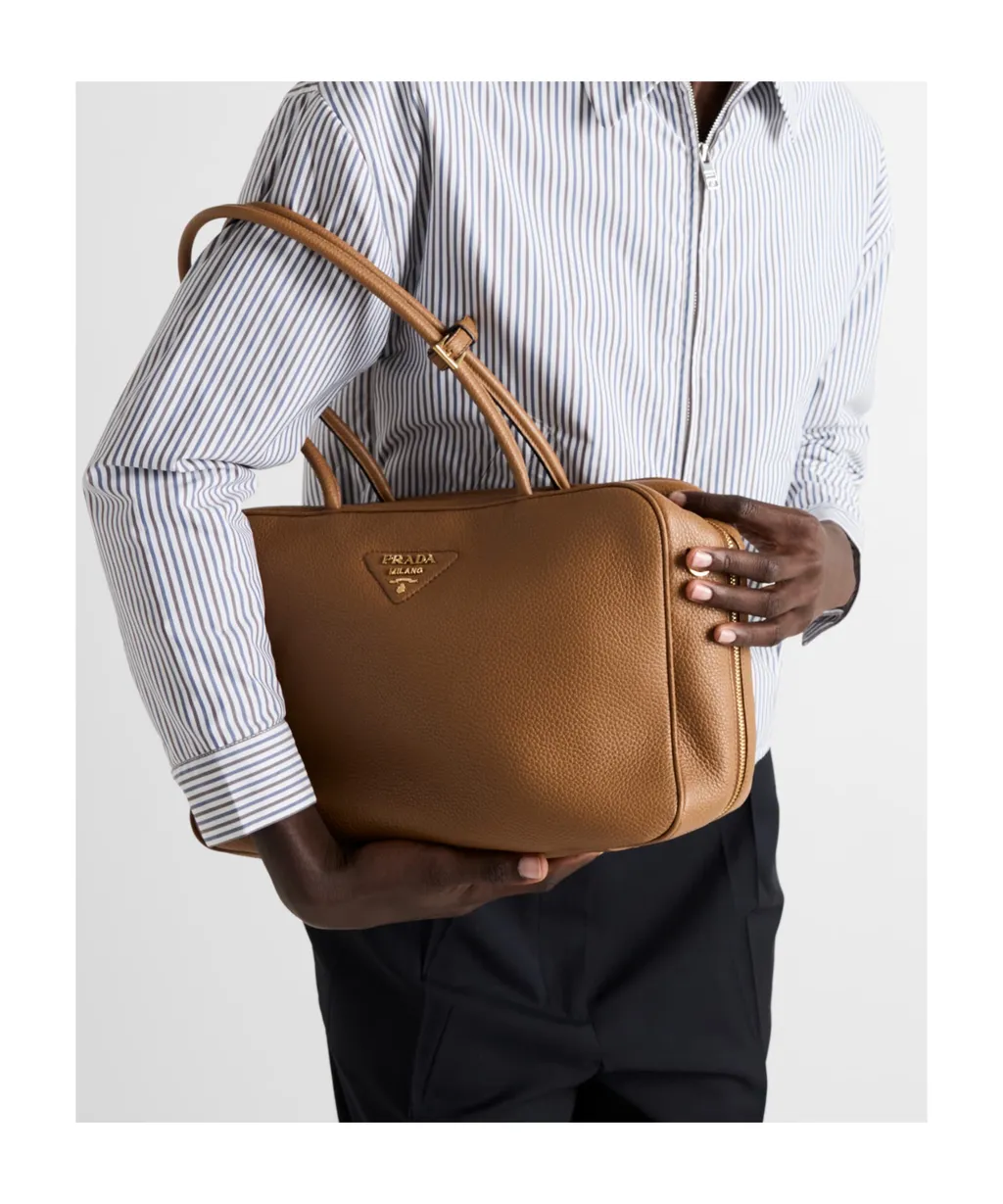 Prada Zip-Up Top Handle Bag