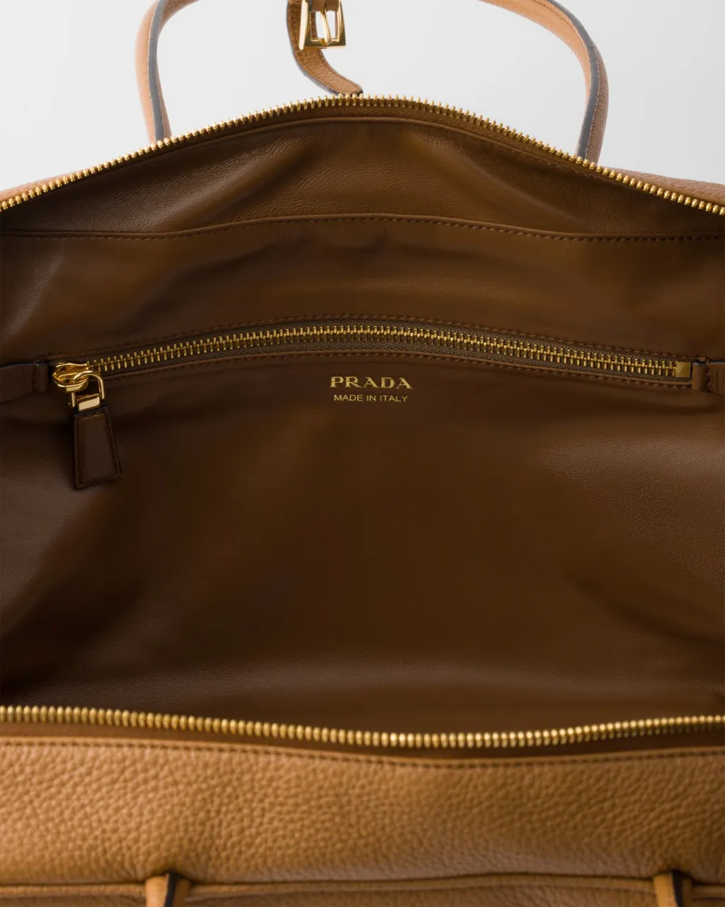 Prada Zip-Up Top Handle Bag