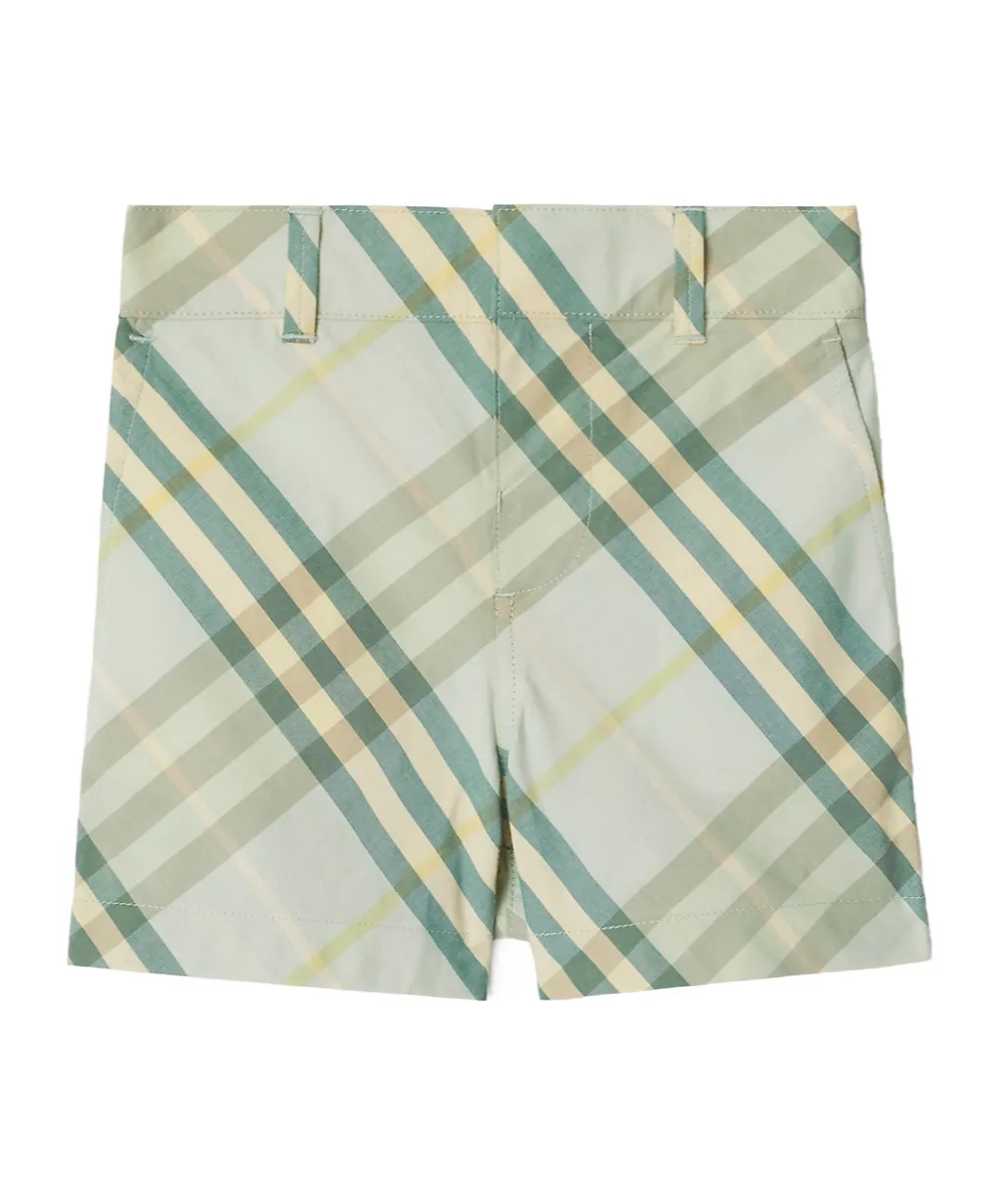 Check Cotton Shorts