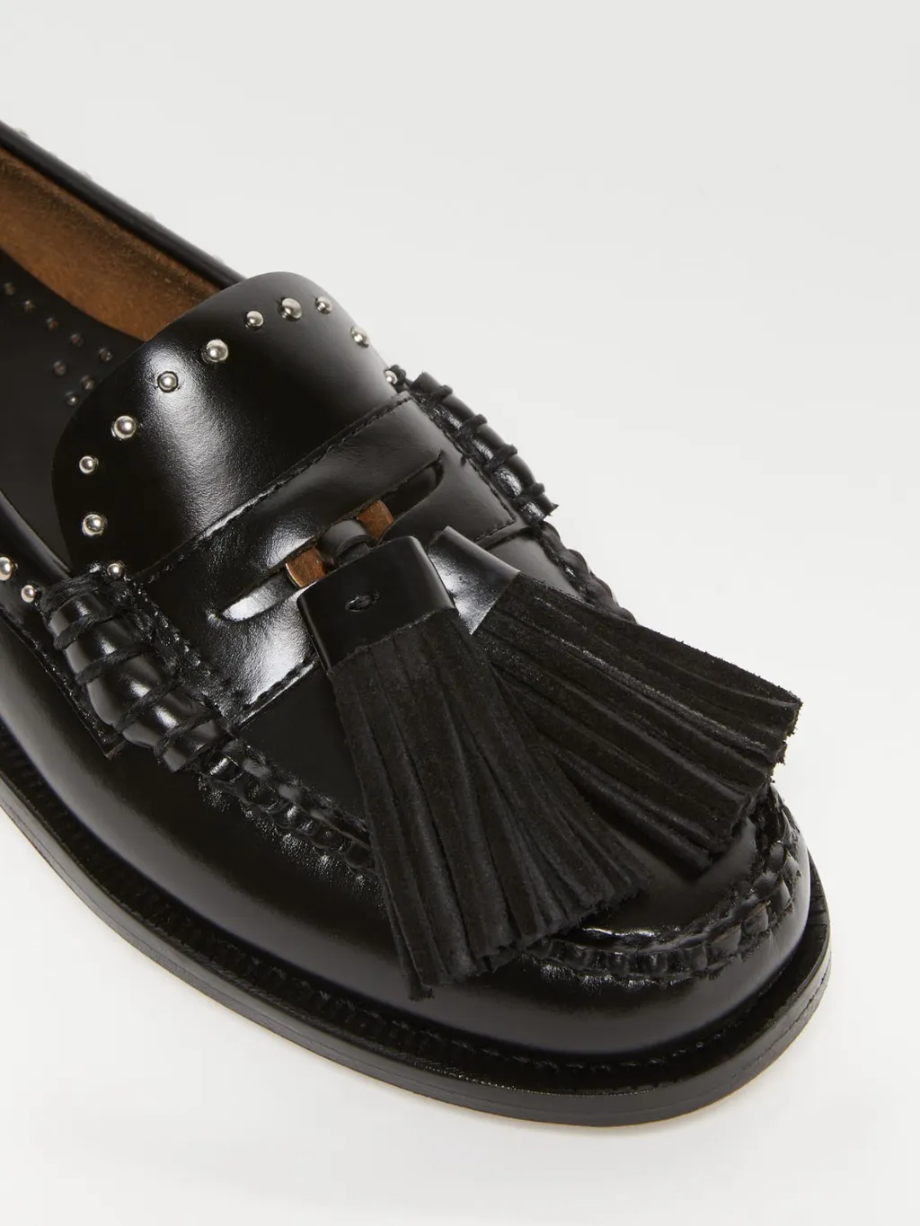 Leather Moccasins With Tassels