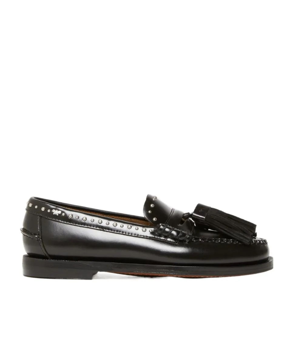 Leather Moccasins With Tassels