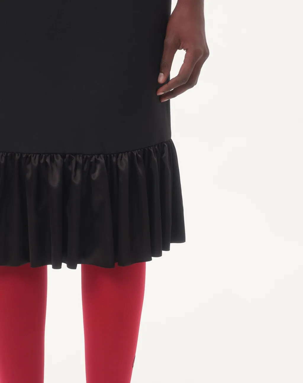 Valentino	Bow Detailed Ruffled Hem Skirt