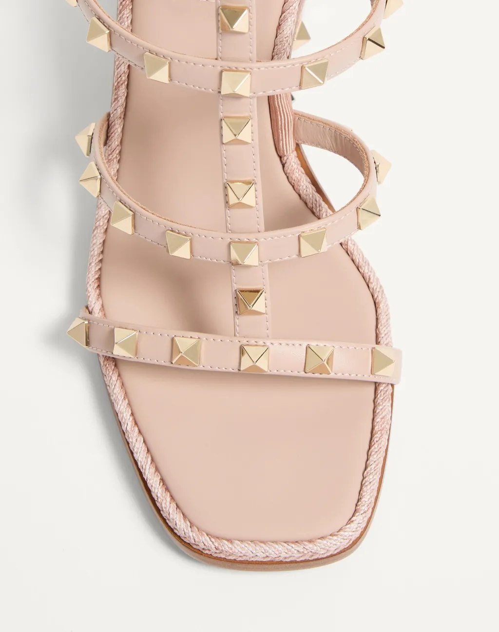 Valentino Rockstud Wedge Sandals