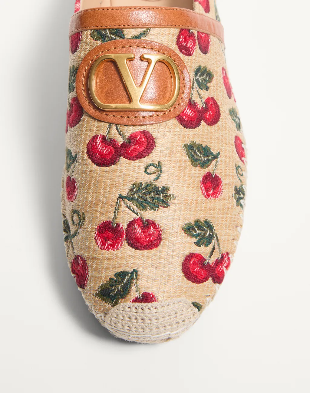 Valentino Cherry Print Slip-On Mule
