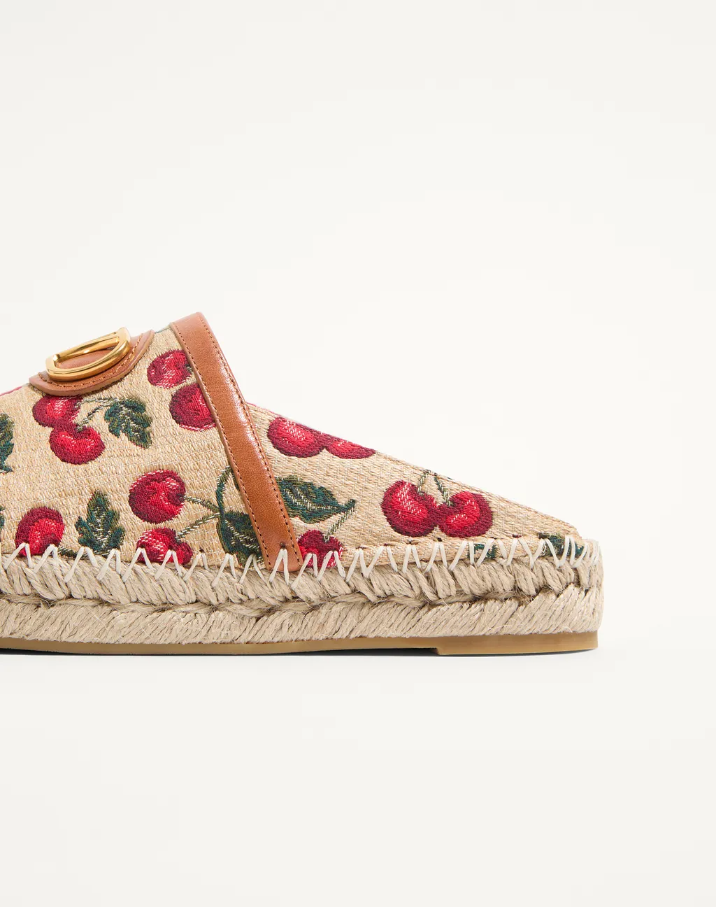 Valentino Cherry Print Slip-On Mule