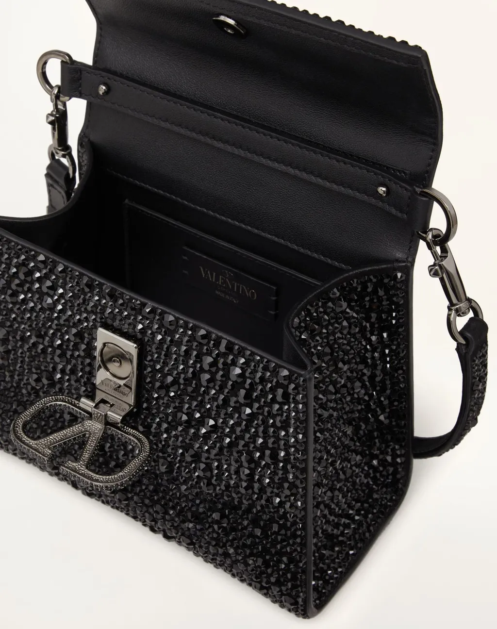 Mini Vsling Handbag With Sparkling Embroidery