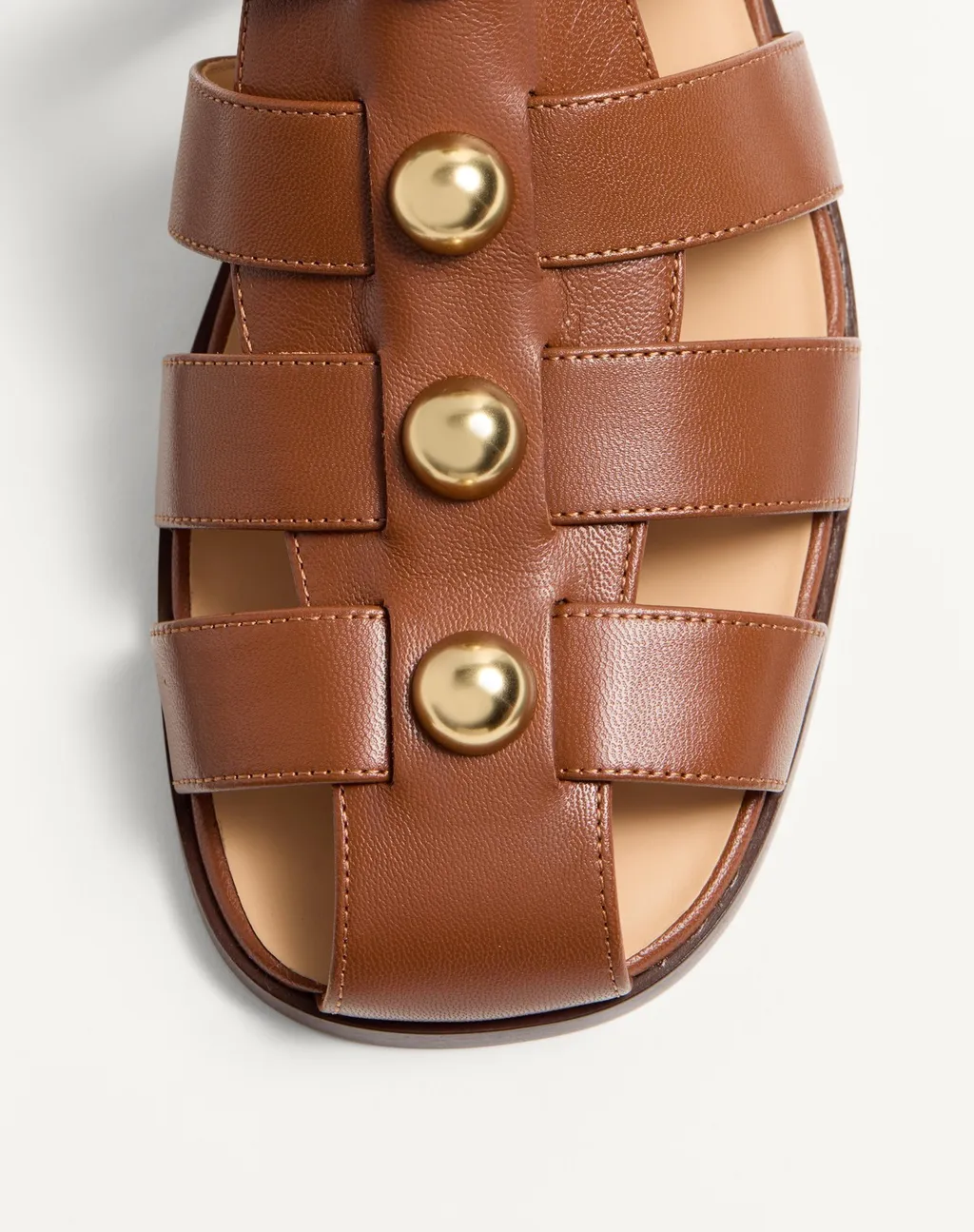 Valentino Stud Embellished Side Buckled Sandals