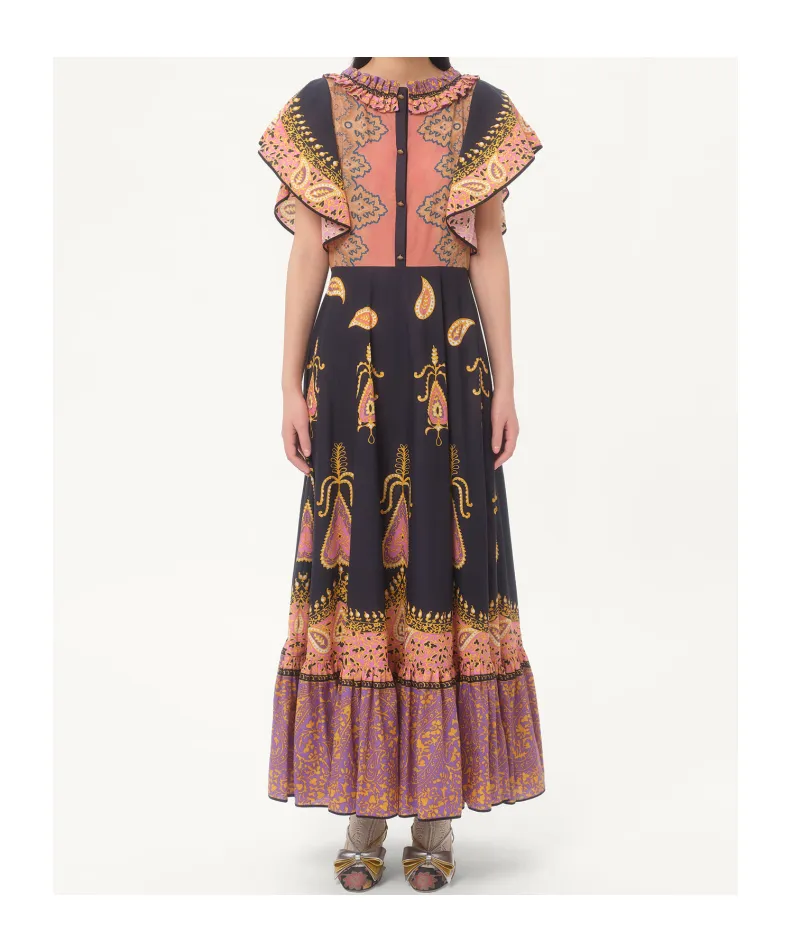 Valentino Patterned Midi Dress