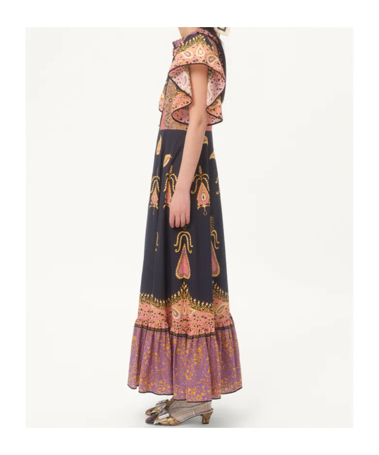 Valentino Patterned Midi Dress