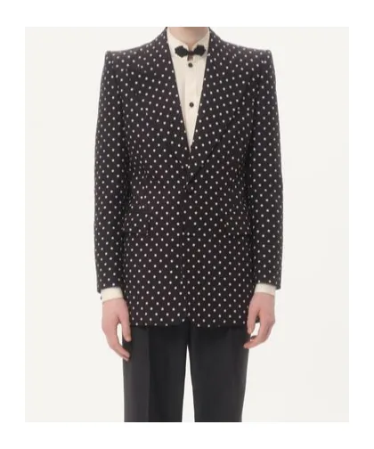 Valentino Plusdepois-Printed Peak Lapel Jacket