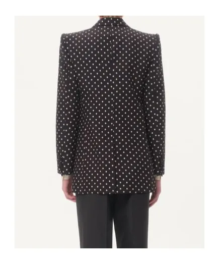 Valentino Plusdepois-Printed Peak Lapel Jacket