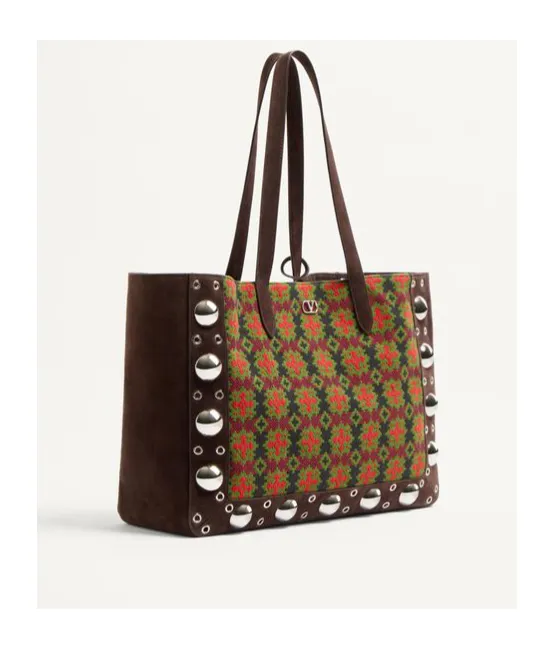 Valentino NellcÔTe Logo Plaque Large Tote Bag
