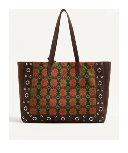Valentino NellcÔTe Logo Plaque Large Tote Bag