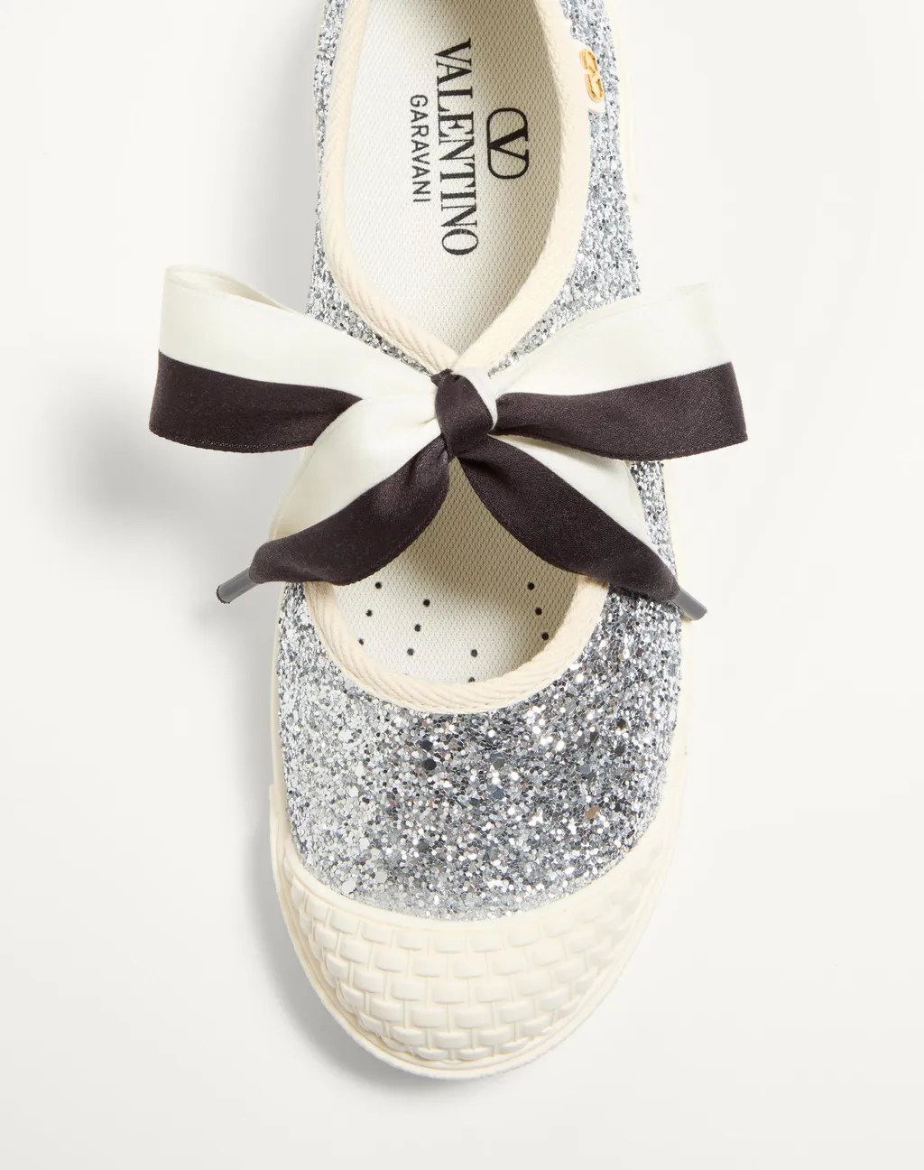 Bay By Bay Ballerina Trainers In Glitter Fabric