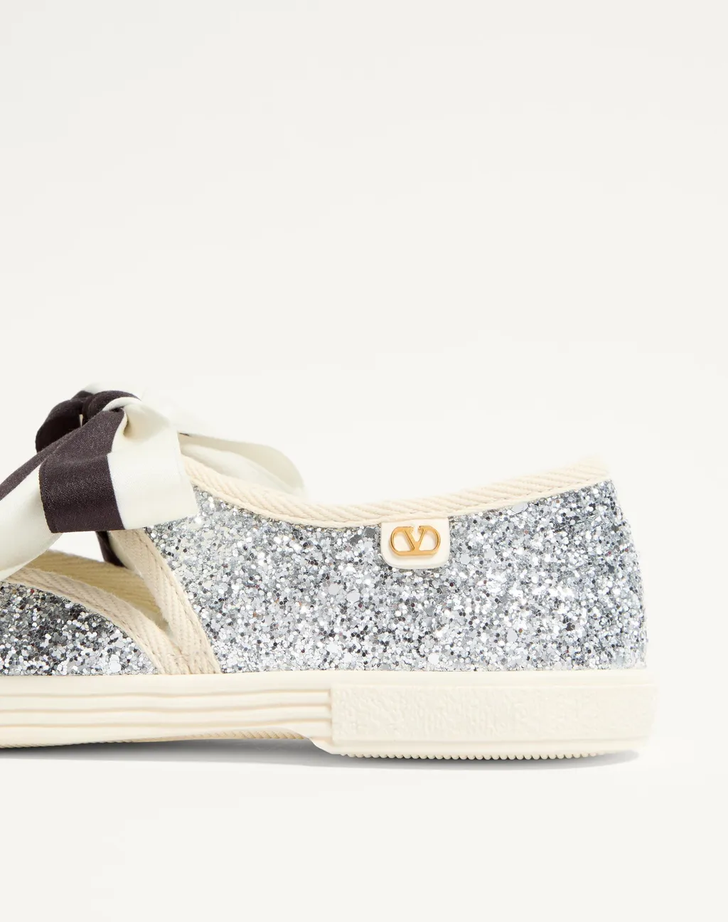 Bay By Bay Ballerina Trainers In Glitter Fabric