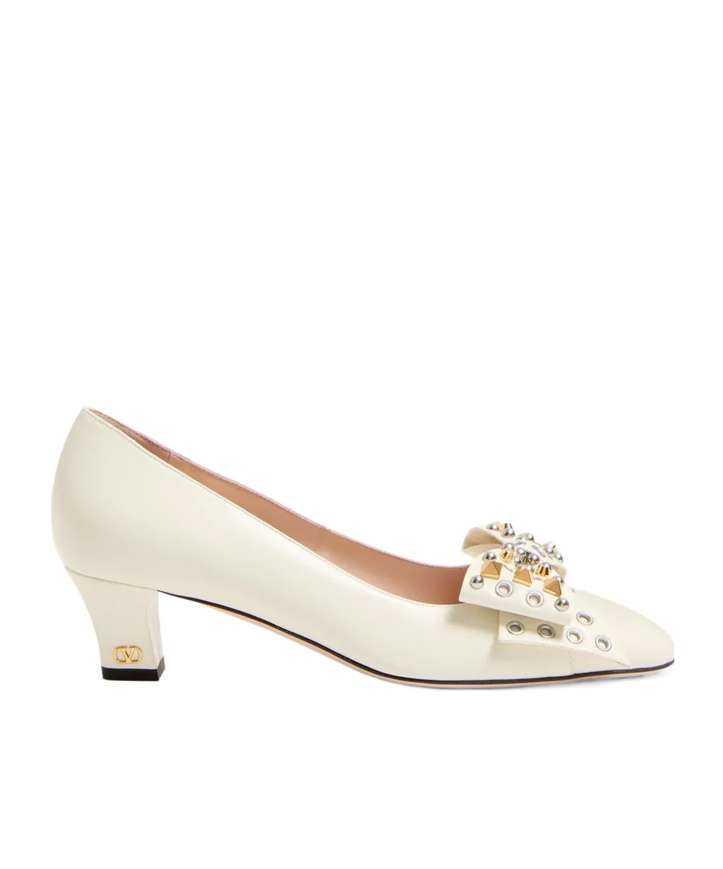 Bowow Pump In Kidskin With Studs 45Mm