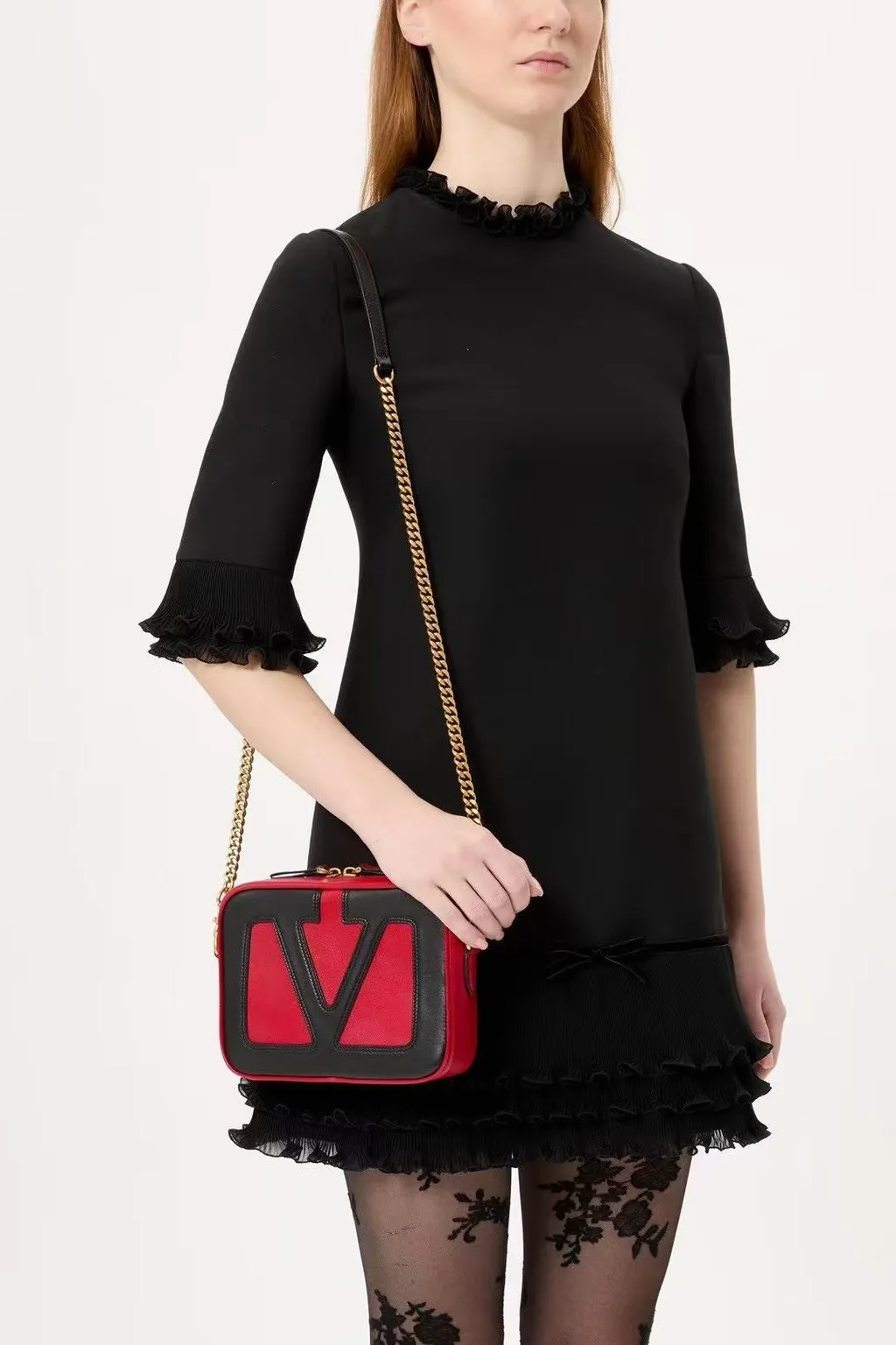 Valentino Viva Vlogo Signature Zip-Up Crossbody Bag
