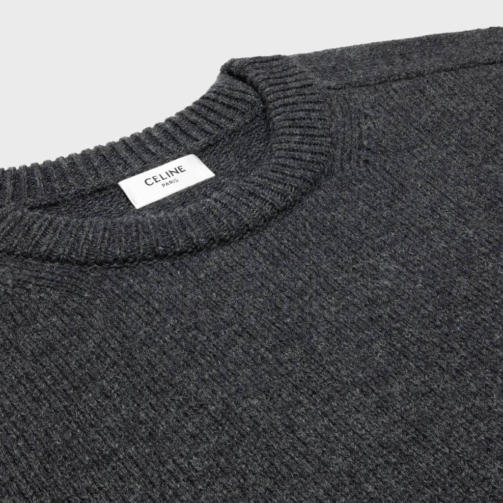 Triomphe Crew Neck Sweater In Wool And Cashmere