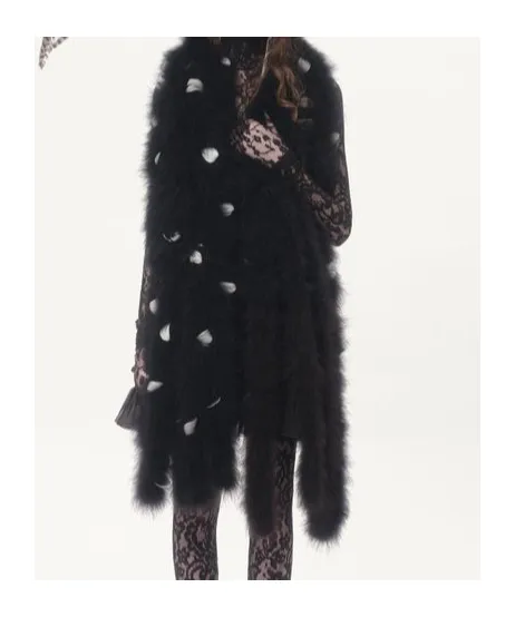 Feathers Valentino Scarf With Turkey And Goose Feathers