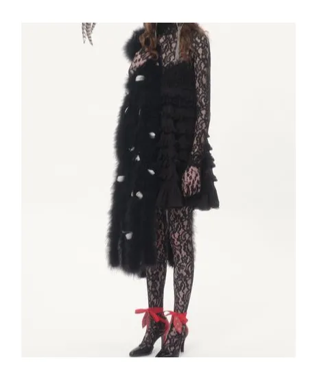 Feathers Valentino Scarf With Turkey And Goose Feathers