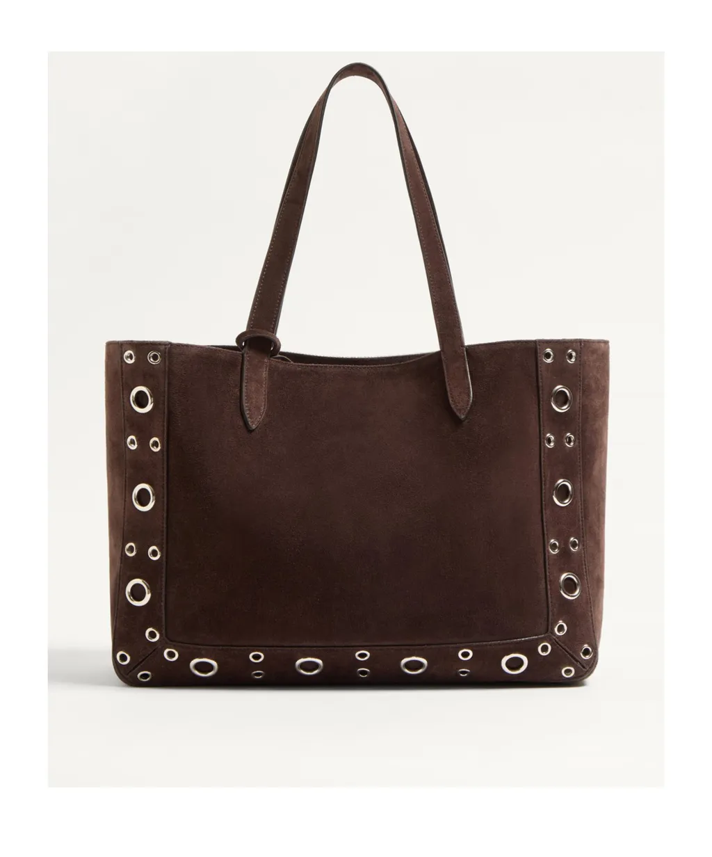 Valentino Vlogo Plaque Floral Embroidered Tote Bag