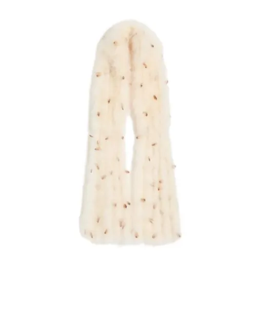 Valentino Feathers Scarf With Turkey And Pheasant Feathers