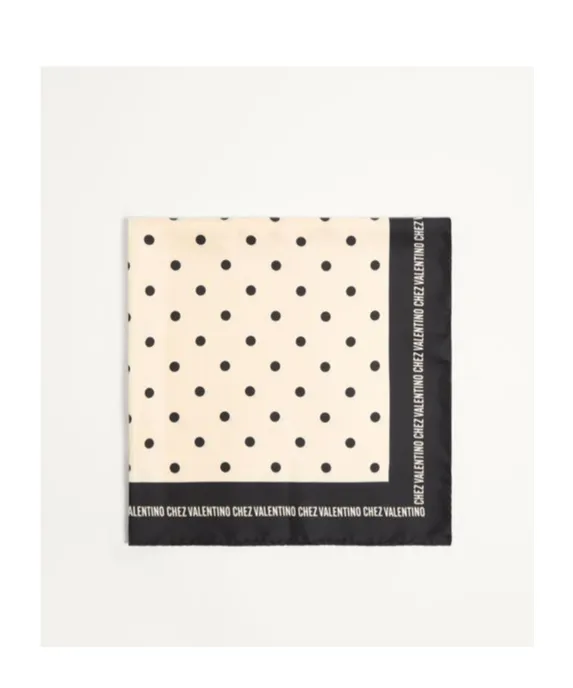 Valentino	Chez Polka Dot Printed Scarf
