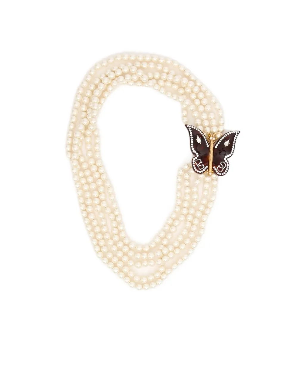 Bellailes Necklace In Metal, Resin, Pearls And Crystals