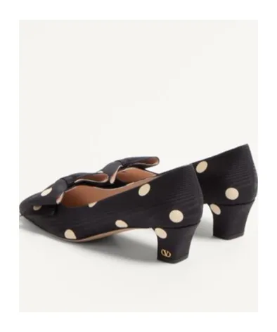 Valentino Bowow Polka Dot Printed Pumps