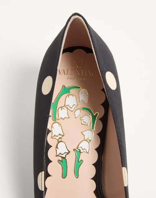 Valentino Bowow Polka Dot Printed Pumps