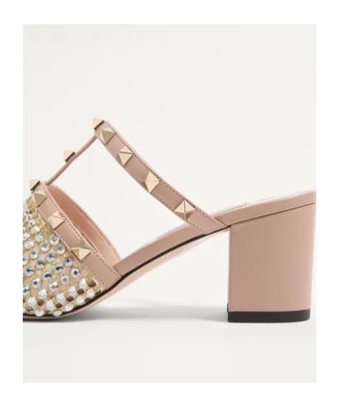 Round-Headed High-Heeled Sandals