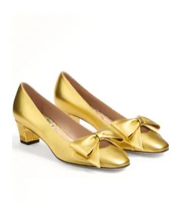 45Mm Bowow Leather Pumps