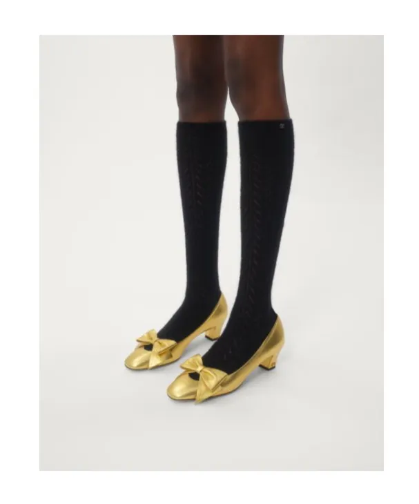 45Mm Bowow Leather Pumps