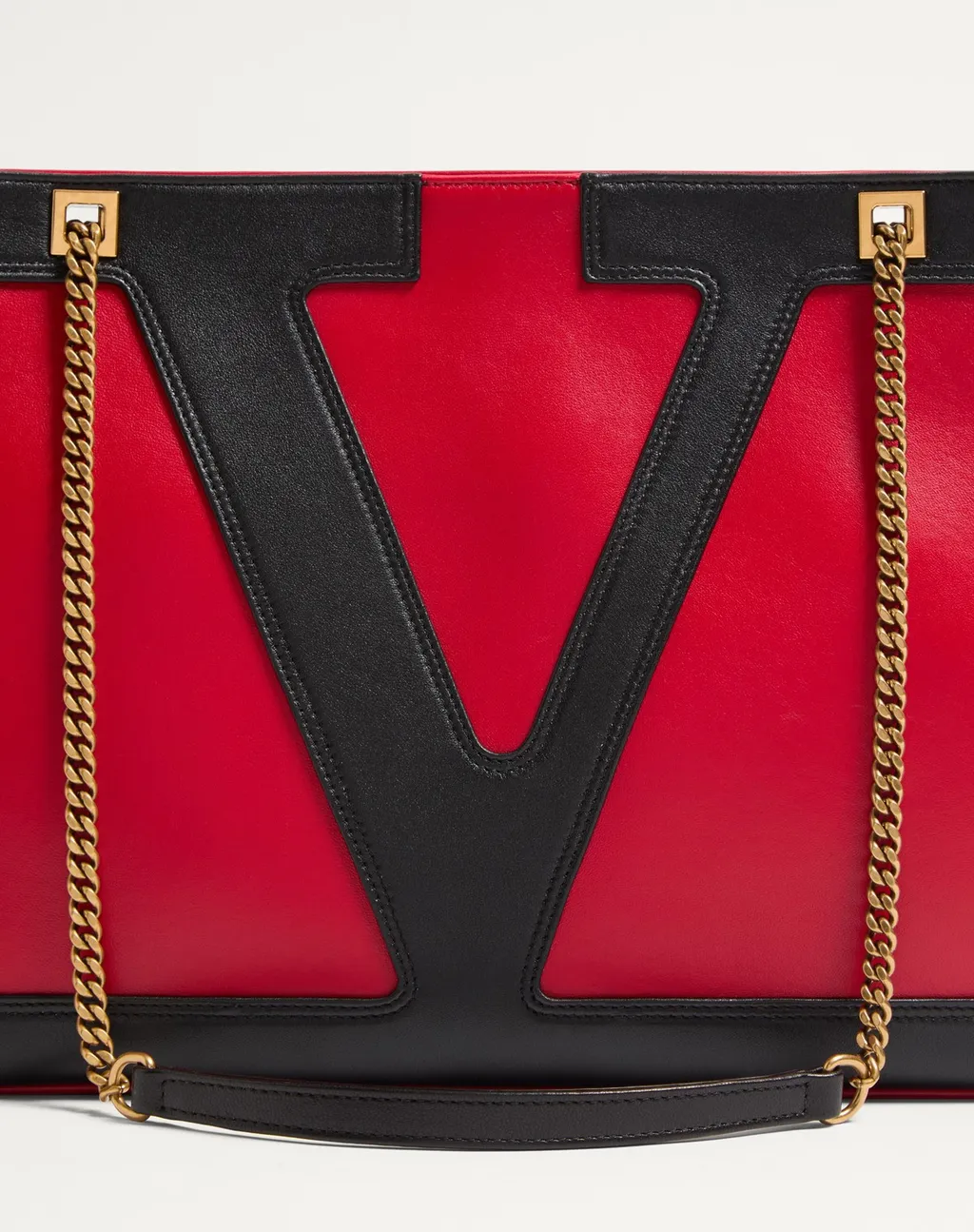 Valentino Viva Superstar Chain-Link Medium Tote Bag