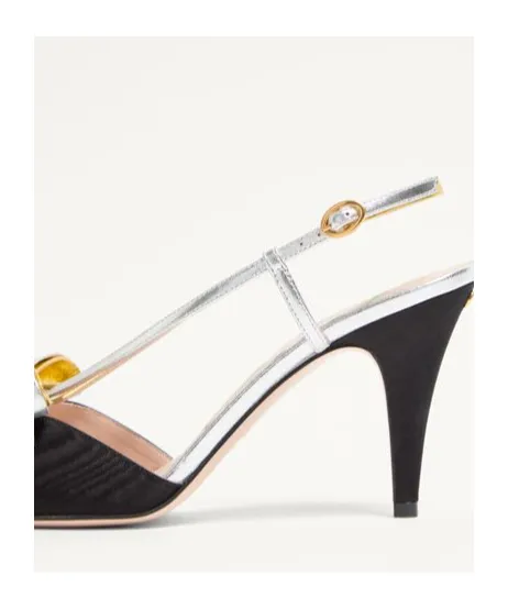 Valentino	Bow Detailed Slingback Pumps