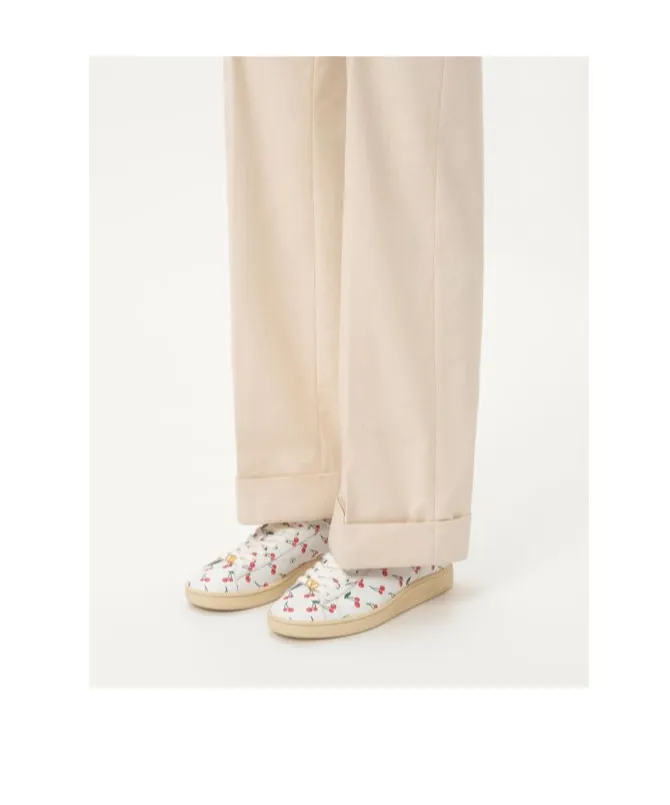 Valentino Royco Cherry Printed Lace-Up Sneakers
