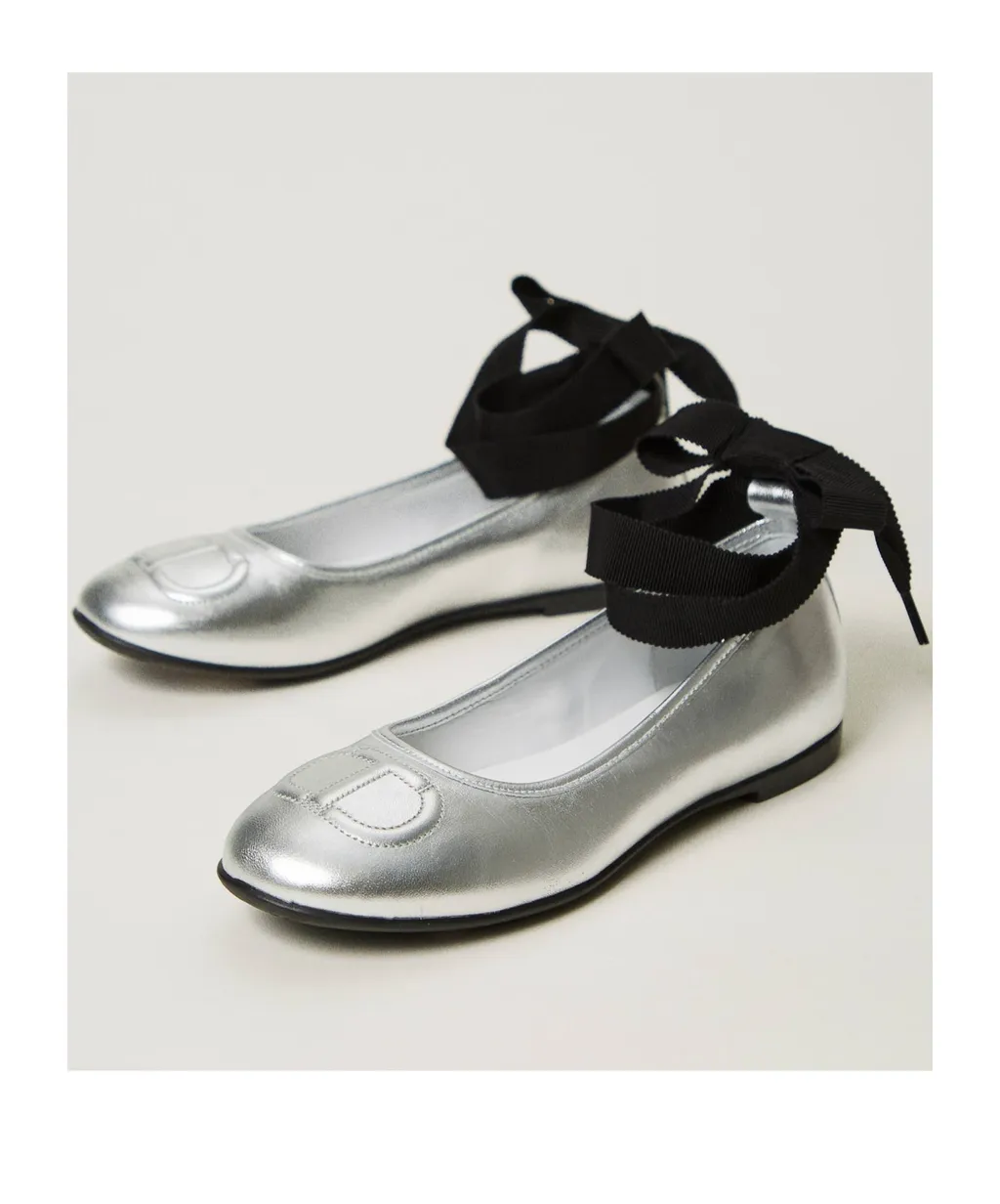 Leather Ballerina Shoes