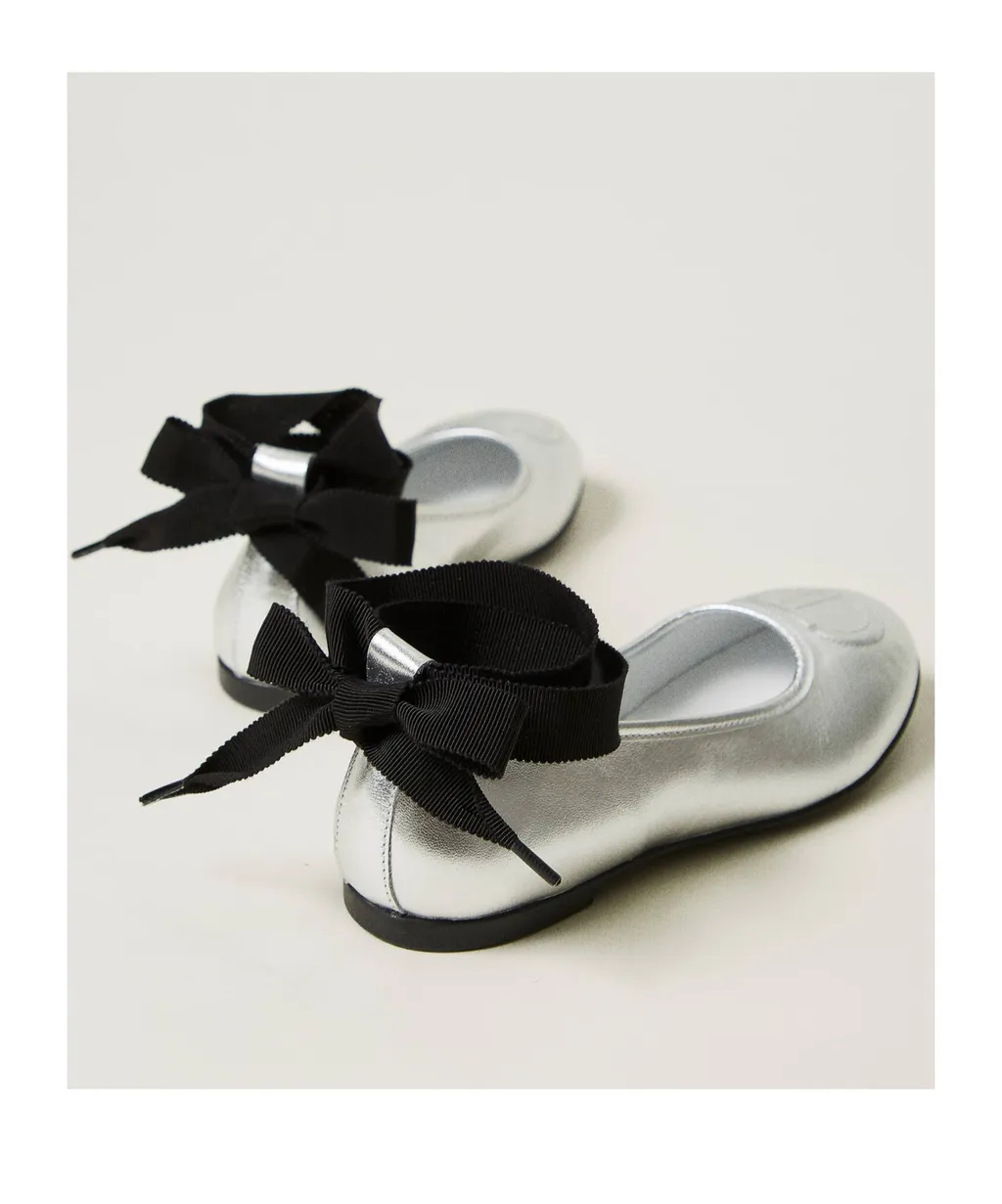 Leather Ballerina Shoes