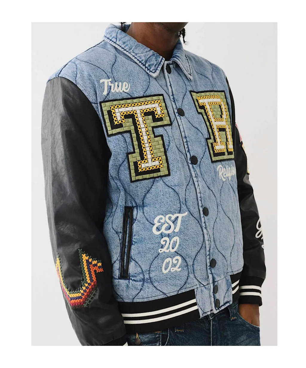 Long-Sleeved Denim Coat